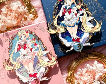 Sailor Moon Princess Mignon Anime Kawaii Japonais Émail Pin Revers Pin Badge Hard Pin Collection Fait à la main Fan art Manga Anime Cadeau