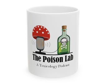 Tazza con logo in miniatura del laboratorio di veleno