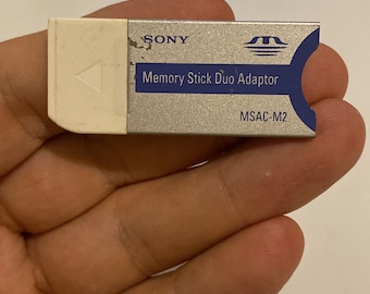 Adaptateur Sony Memory Stick Pro Duo pour appareil photo/PSP/enregistreur - Sony MSAC-M2 -Fabriqué au Japon (livraison gratuite)