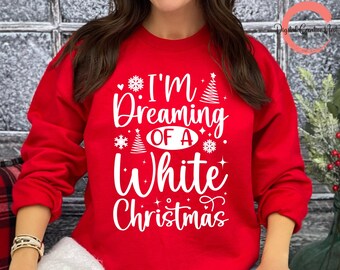 I'm Dreaming Of A White Christmas SVG, Winter Holiday Svg, Merry Christmas SVG, Christmas quotes, Christmas Shirt Svg, Christmas saying Svg