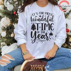 Het is de mooiste tijd van het jaar SVG, Kerstmis Svg, Kerstbomen, Kerst zeggen Svg, Kerst Shirt Svg, Wintervakantie SVG