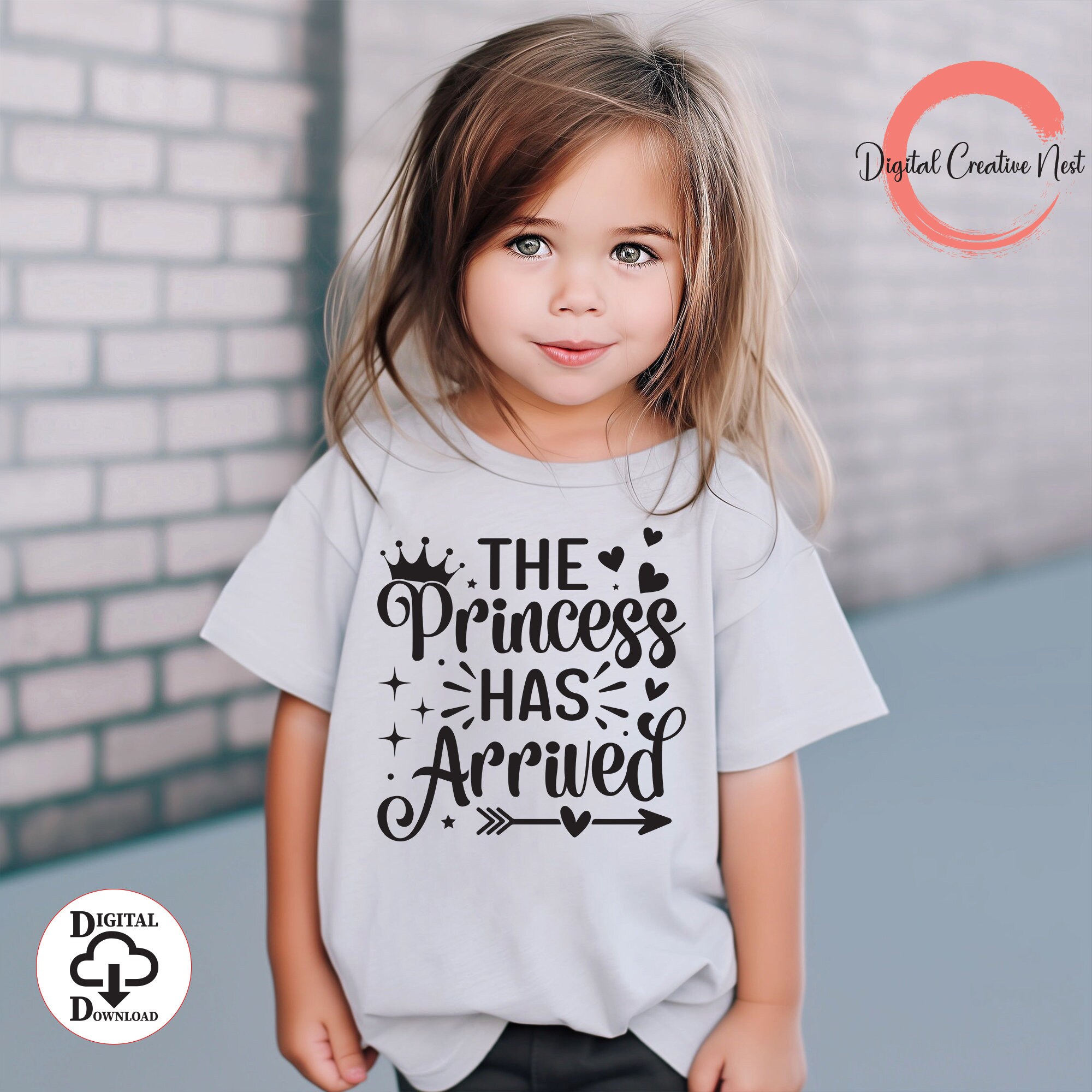 The Princess Has Arrived SVG Png, Baby Quote Svg, Funny Baby Svg, Hello ...