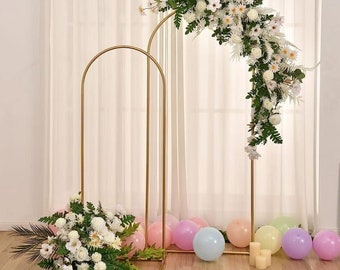 7 Ft Gold Arch Backdrop, Gold Chiara Backdrop Gold Backdrop Stand, Metal Wedding Arch, Balloon Arch, Chiara Arch, Arch Cover, Photo Booth