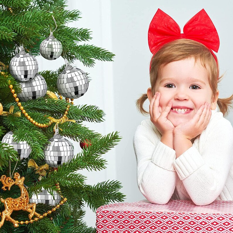 Disco Mirror Ball Ornaments, Mirror Foam Ball, Christmas Tree Ornaments