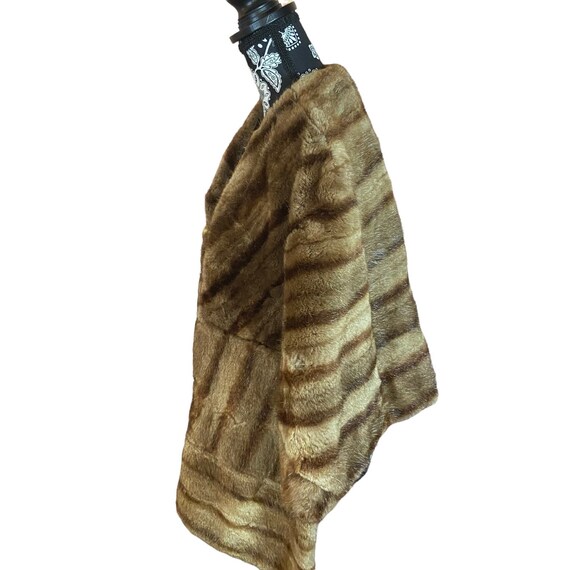 1950’s Vintage Muskrat Fur Stole - image 4