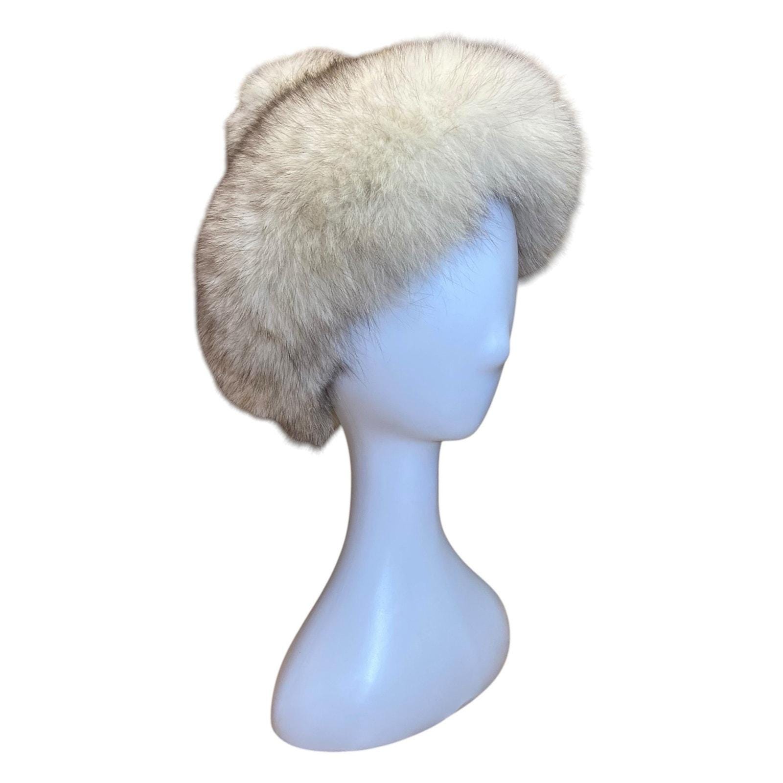 Vintage 1960s White Fur Pillbox Hat Vera Whistler Italy Bridal Winter Fur Pillbox White Vintage Hats for Women | eBay main image 3