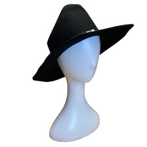 90s Vintage Black Wool Eddy Bros Cowboy Hat