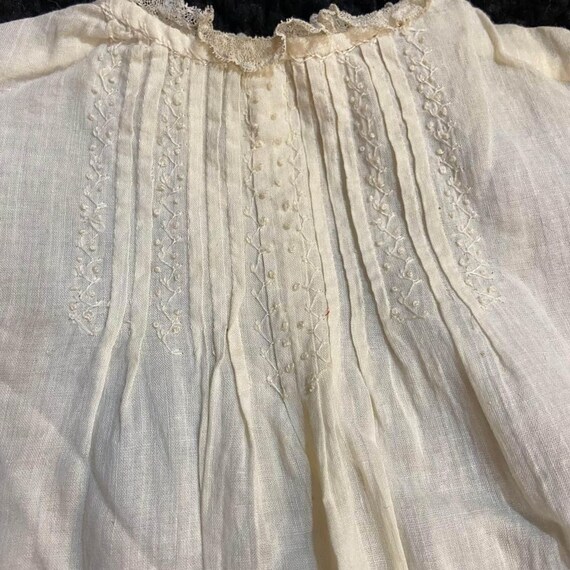 Antique 1890’s Cotton Baby Dress - image 2