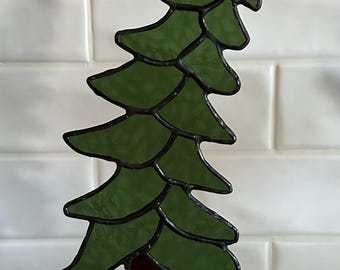 Evergreen Tree-Stained Glass Pattern