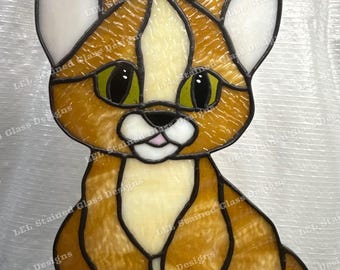Cat-Stained Glass Suncatcher Pattern