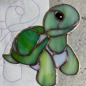 Stuffed Turtle-stained Glass Suncatcher Pattern - Etsy