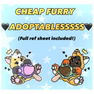 CHEAP FURRY ADOPTS!! (comes with full ref sheets!) (Read description!)