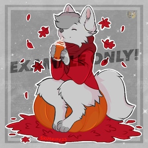 PUMPKIN SPICE YCH! (Both Feline And Canine Accepted!) (Cheap!)