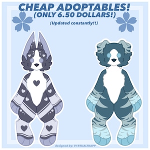 CHEAP FURRY ADOPTABLES (Read description before buying!!) (updated regularly!)