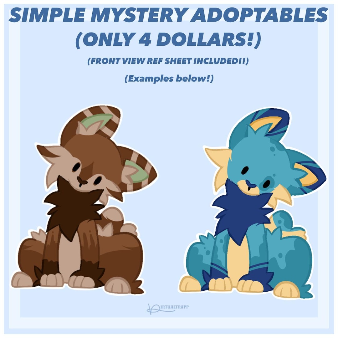 CHIBI MYSTERY ADOPTABLES! (read Description!) (front Ref Sheet Included ...