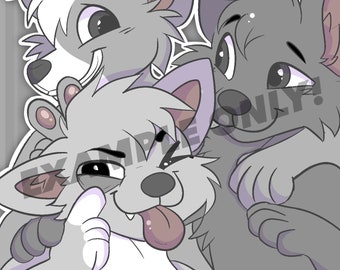 GROUP SELFIE YCH! (3 Ocs!) (Bothe Feline And Canine Accepted!) (Cheap!)