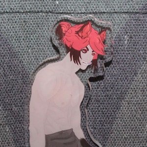 FANMADE ART Acrylic Alastor 2.5&quot; pin