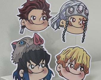 Milky Demon Slayer Anime Inspired Waterproof Stickers