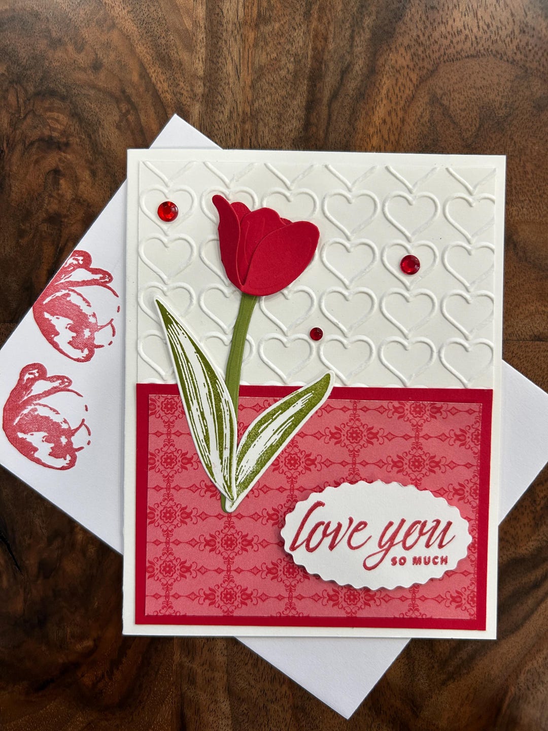 Romantic Love Card for Her, 3D Tulip Card, Love You so Much Card ...