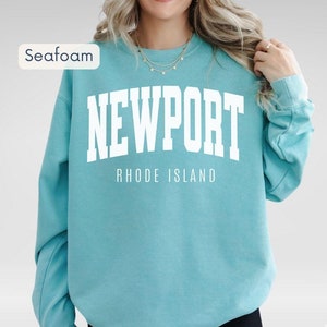 Newport Rhode Island Sweatshirt | Vintage Comfort Colors Crewneck | Coastal New England Gift