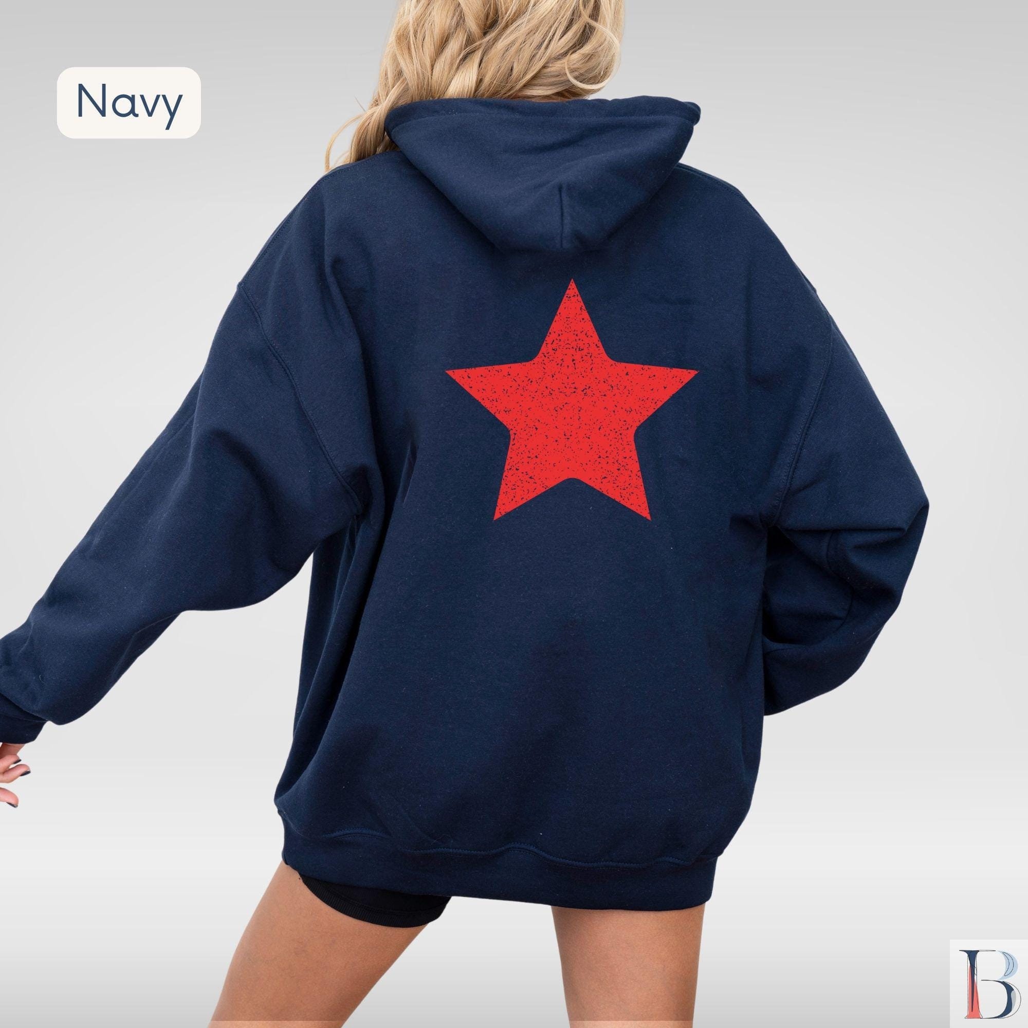 Red Star Graphic Hoodie | Unisex Cozy Sweatshirt - Etsy