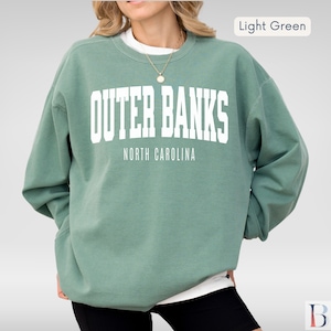 Outer Banks North Carolina Sweatshirt |  CozyOuter Banks Crewneck | North Carolina Gift for Beach Lovers | Vintage Comfort Colors Sweatshirt