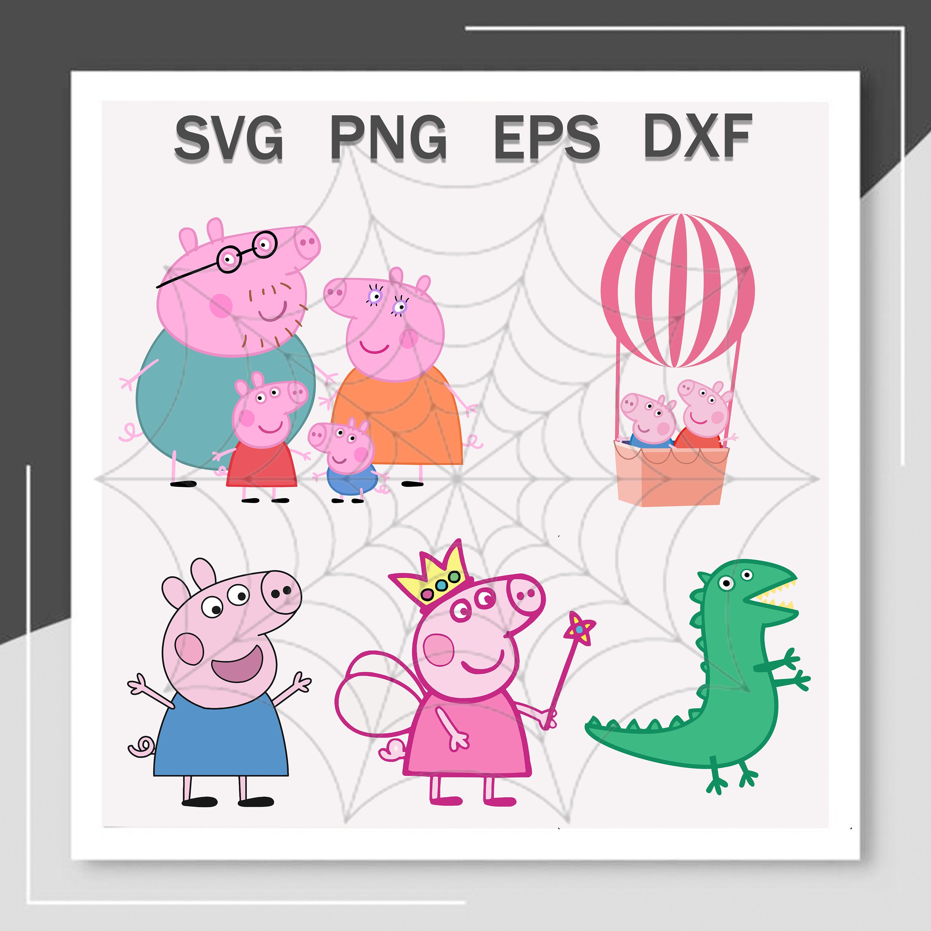 View full size Grandma Pig Png Svg Free - Peppa Pig Png Clipart and  download transparent clipart for free! Like it an…
