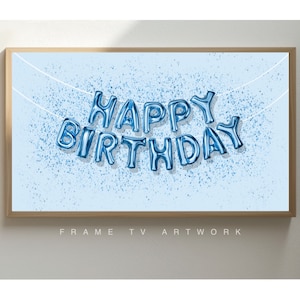 Alles Gute zum Geburtstag Rahmen Tv Kunst | Samsung Rahmen TV Kunst | Alles Gute zum Geburtstag Blauer Rahmen Tv | Samsung Geburtstagsrahmen (3840x2160)