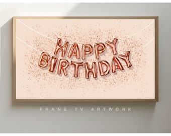 Happy Birthday Balloons Samsung Frame TV Art (Digital Download)