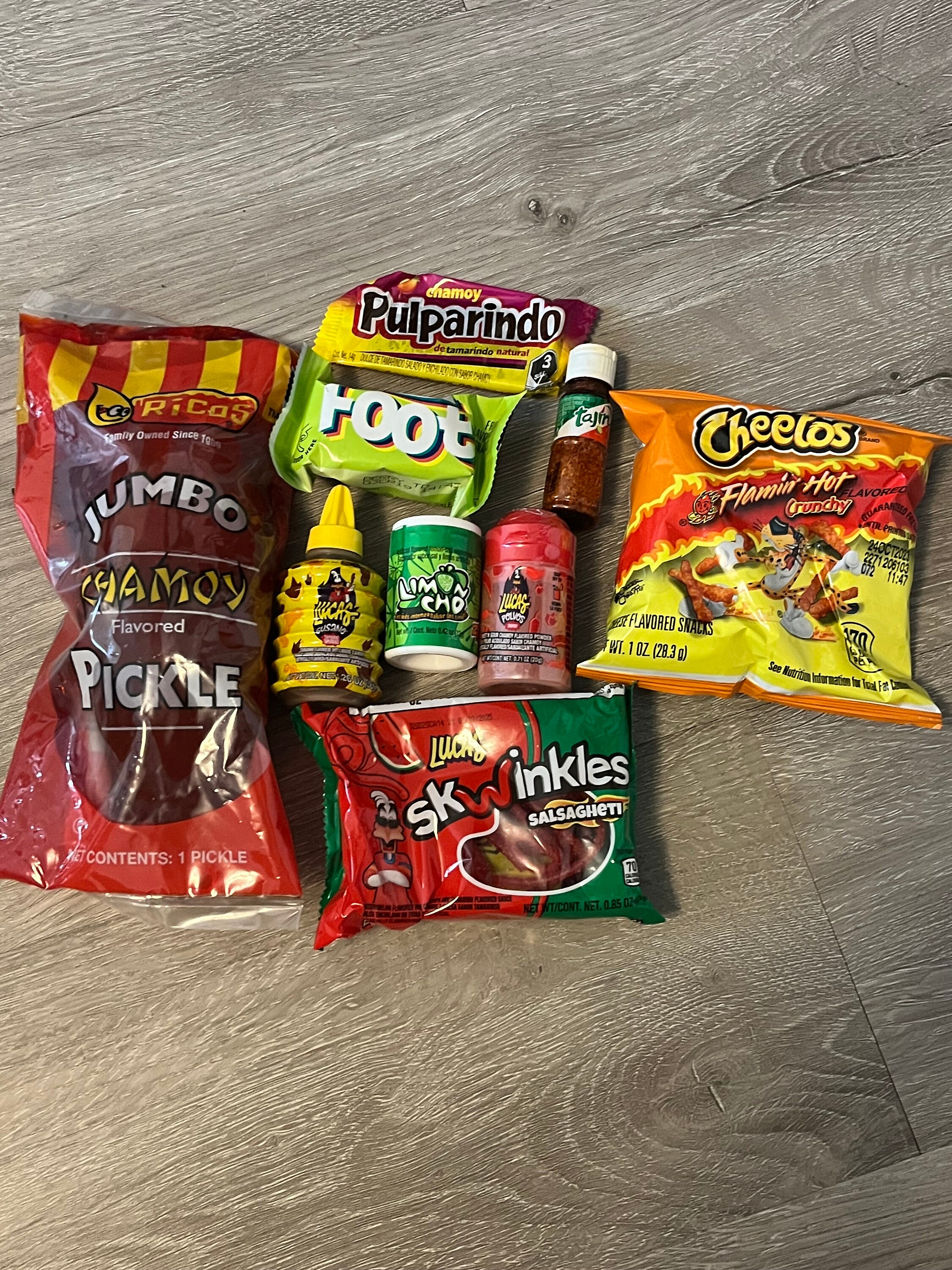 Viral Pickle Kit, pickle in a bag, Spicy pickle, spicy snacks, pickle  pickles, Chamoy, chamoy and tajin candy, pickle kit, tiktok trend