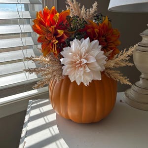 Pumpkin Floral Arrangement in Orange