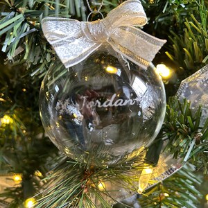 Personalized Christmas Snowflake Ornament