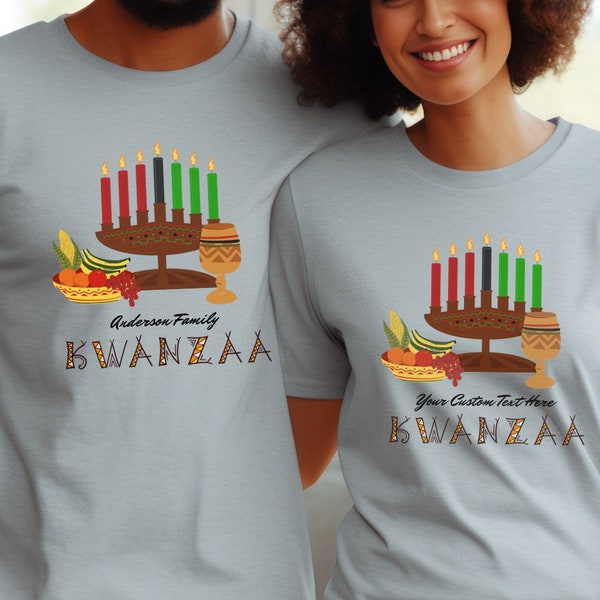 Kwanzaa family customizable shirt Kwanzaa baby first kwanzaa candles kinara youth tee kwanzaa group adult shirt african kwanzaa christmas