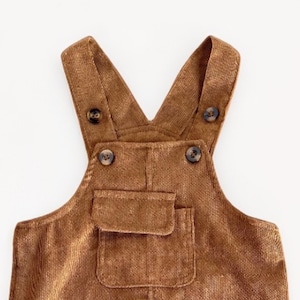Closeup of Baby Overall Jumpsuit.