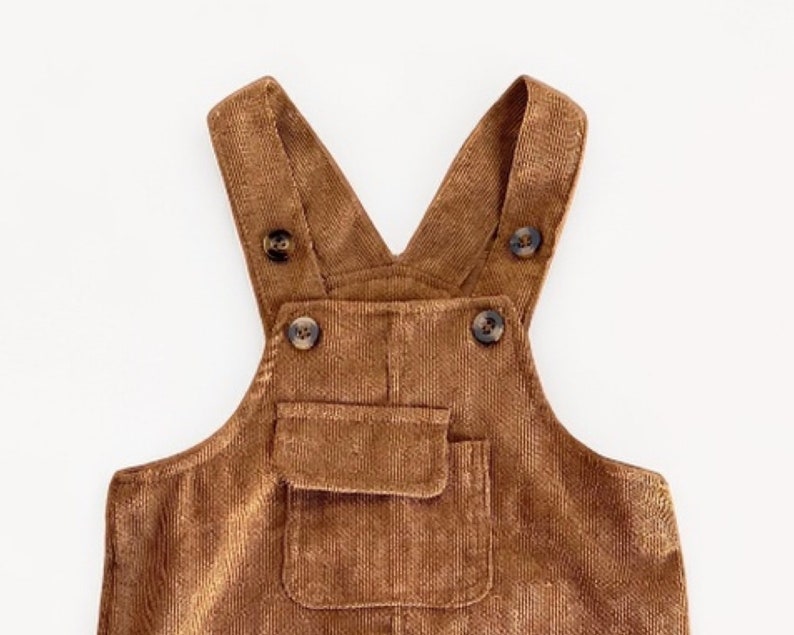 Closeup of Baby Overall Jumpsuit.