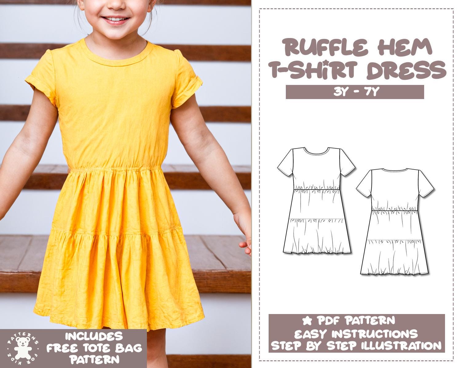 T shirt dress pattern free new arrivals
