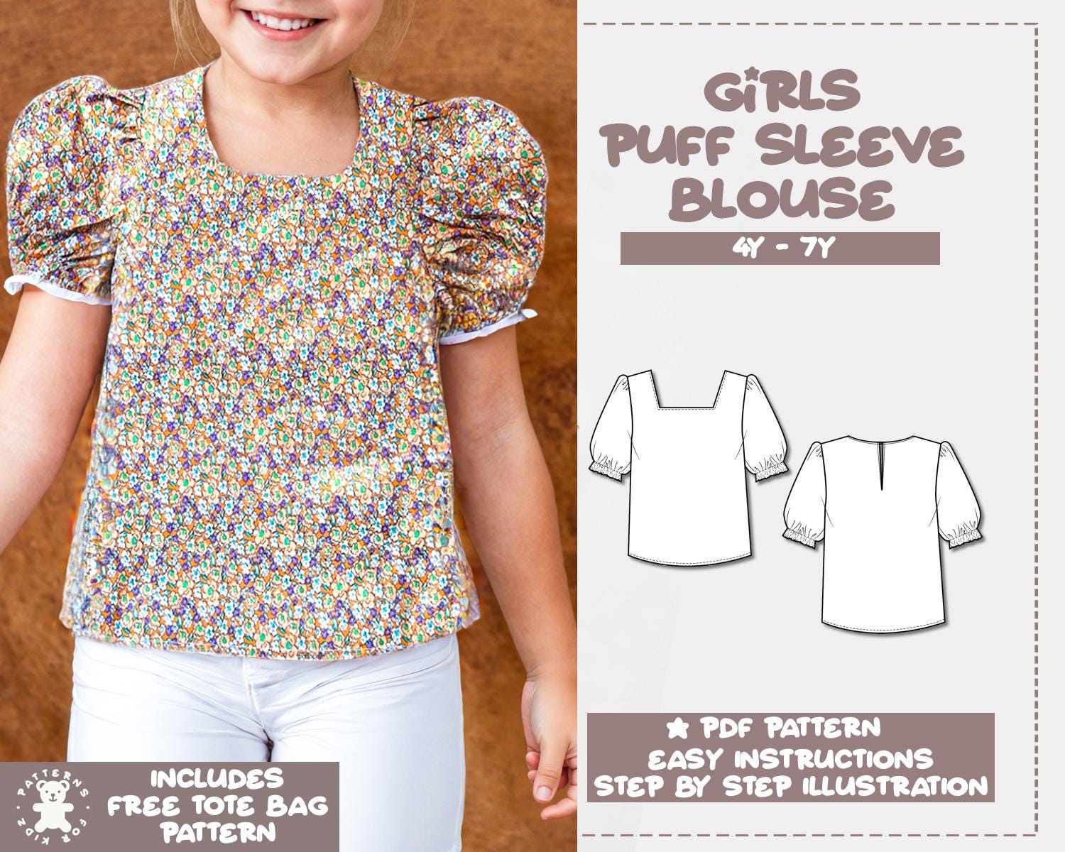 Ladies puff sleeve blouse hotsell