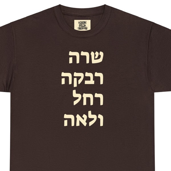 Biblical Women Unisex Tee Shirt | Hebrew Unisex Shirt Gift | Jewish Tee Shirt Gift | Matriarchs Unisex Tee Shirt