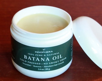 Pure Cold Pressed Batana Oil (No Burnt Odor) ‒ Natural & Organic from Honduras ‒ For Hair Growth ‒ 3.4 oz. (96 g)