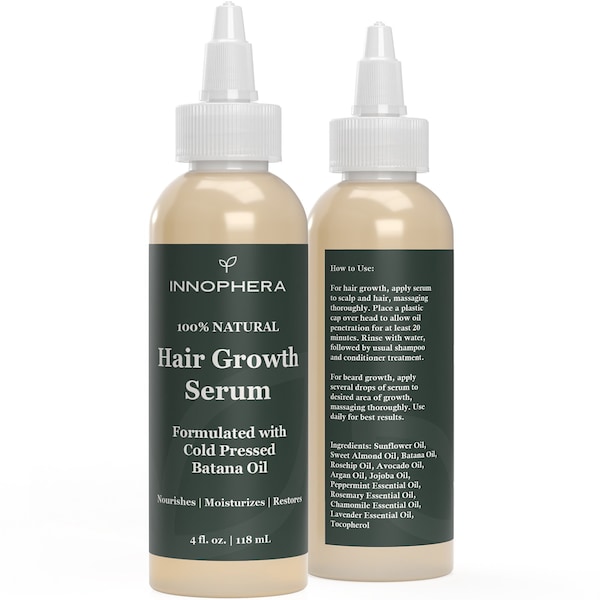 Batana Oil for Hair Growth ‒ With Jojoba Oil, Argan Oil, Lavender Oil ‒ Natural Thickening, Moisturizing, Strengthening Serum ‒ 4 fl. oz.