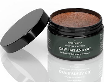 Raw Batana Oil from Honduras for Healthier Hair ‒ 100% Pure and Natural Traditional Oil ‒ Nourishes & Rejuvenates Hair ‒ 4 oz.