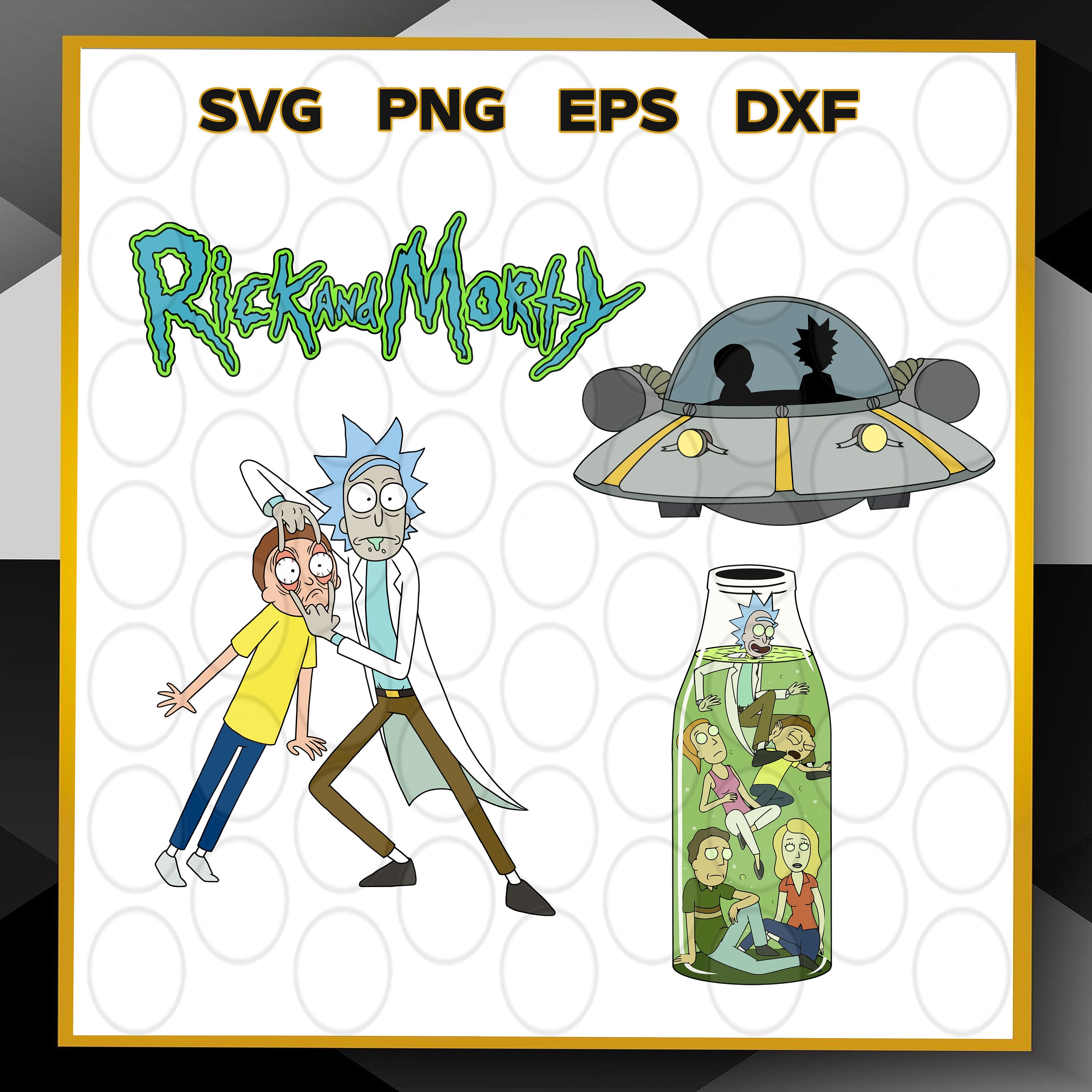 Rick and Morty SVG Bundle, Rick Morty SVG Cut File, Rick and Morty File ...