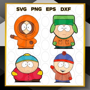 South Park Stickers Handmade // 32 Characters // Matte or Glossy 