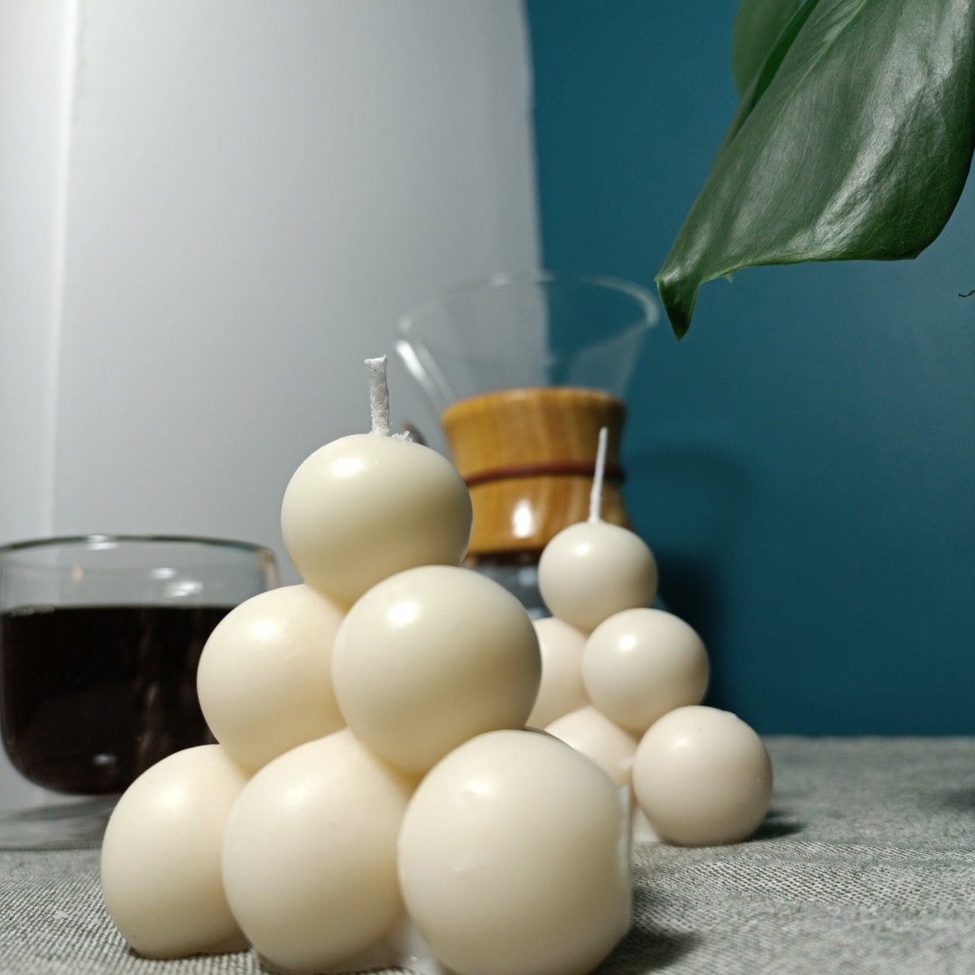 MEDIUM PYRAMID Bubble Candle VEGAN Pyramid Bubble Candle Etsy