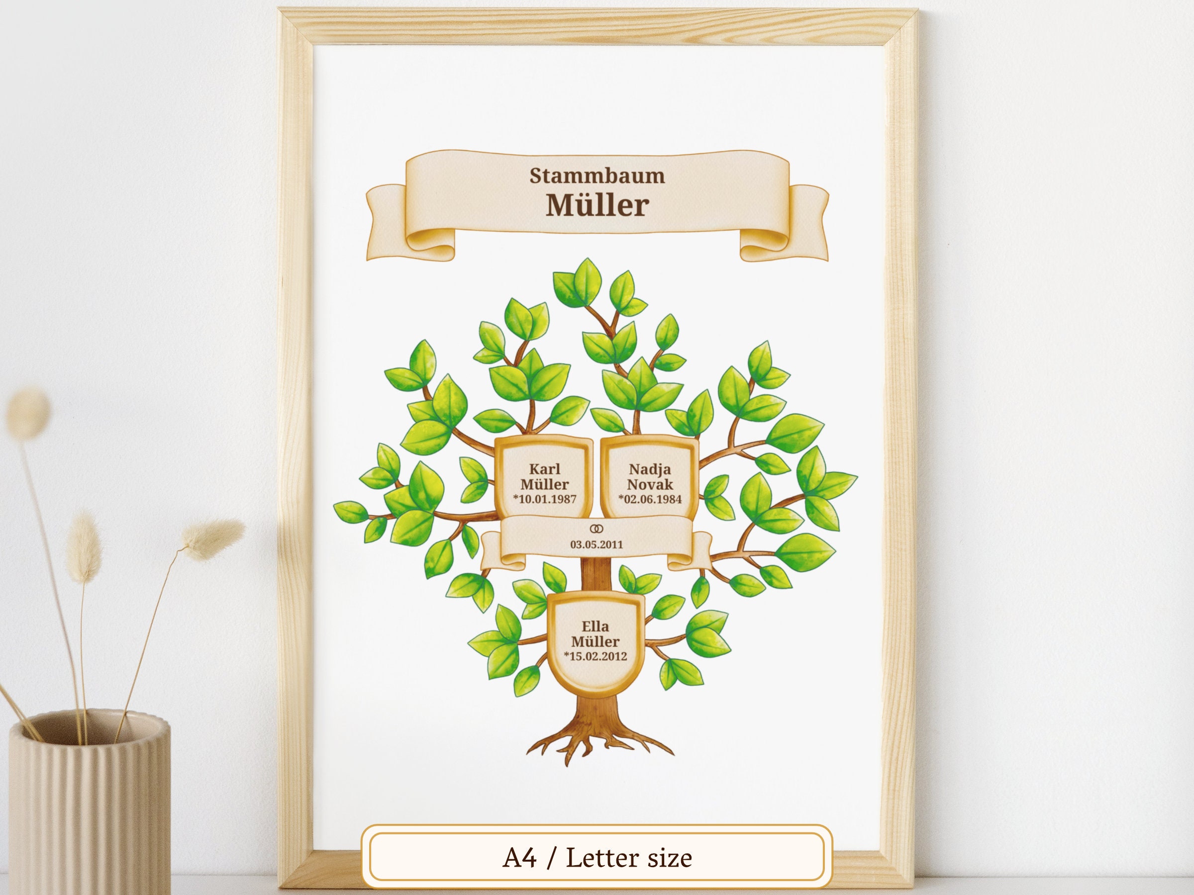 Fillable Family Tree Template Editable Genealogy Chart Family Tree