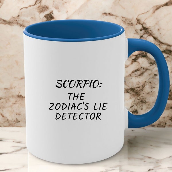 Scorpio zodiac coffee mug, Scorpio birthday gift, Scorpio horoscope, zodiac sign, humorous quote mug, funny zodiac traits mug, zodiac mug