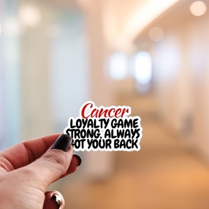 Cancer zodiac vinyl decal, Cancer sticker, zodiac quote sticker, astrology sticker, sarcasm sticker, horoscope sticker, Funny quote