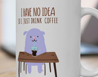 かわいいコーヒー愛好家のためのセラミックマグ11オンス/15オンス、コーヒー愛好家への面白いギフト、オフィスのユーモア、デスクの装飾、風変わりなコーヒーカップ、同僚へのギフト
