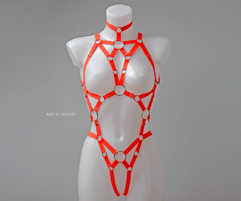 Harness Bodysuit, Harness Body, Rave Outfit, Festival Bodysuit, Festival Neon