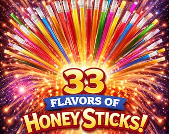 Flavored Honey Sticks 20 pack